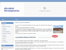 Tablet Screenshot of microbialdevelopments.com